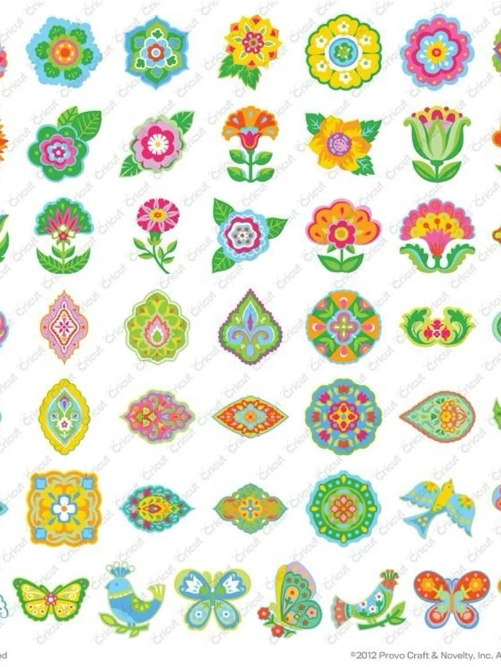 Cricut florals embellished